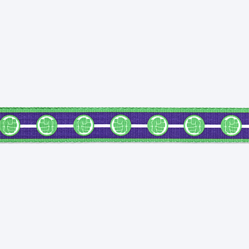 HUFT X©Marvel 2.0 Hulk Printed Dog Collar - Purple and Green - Heads Up For Tails