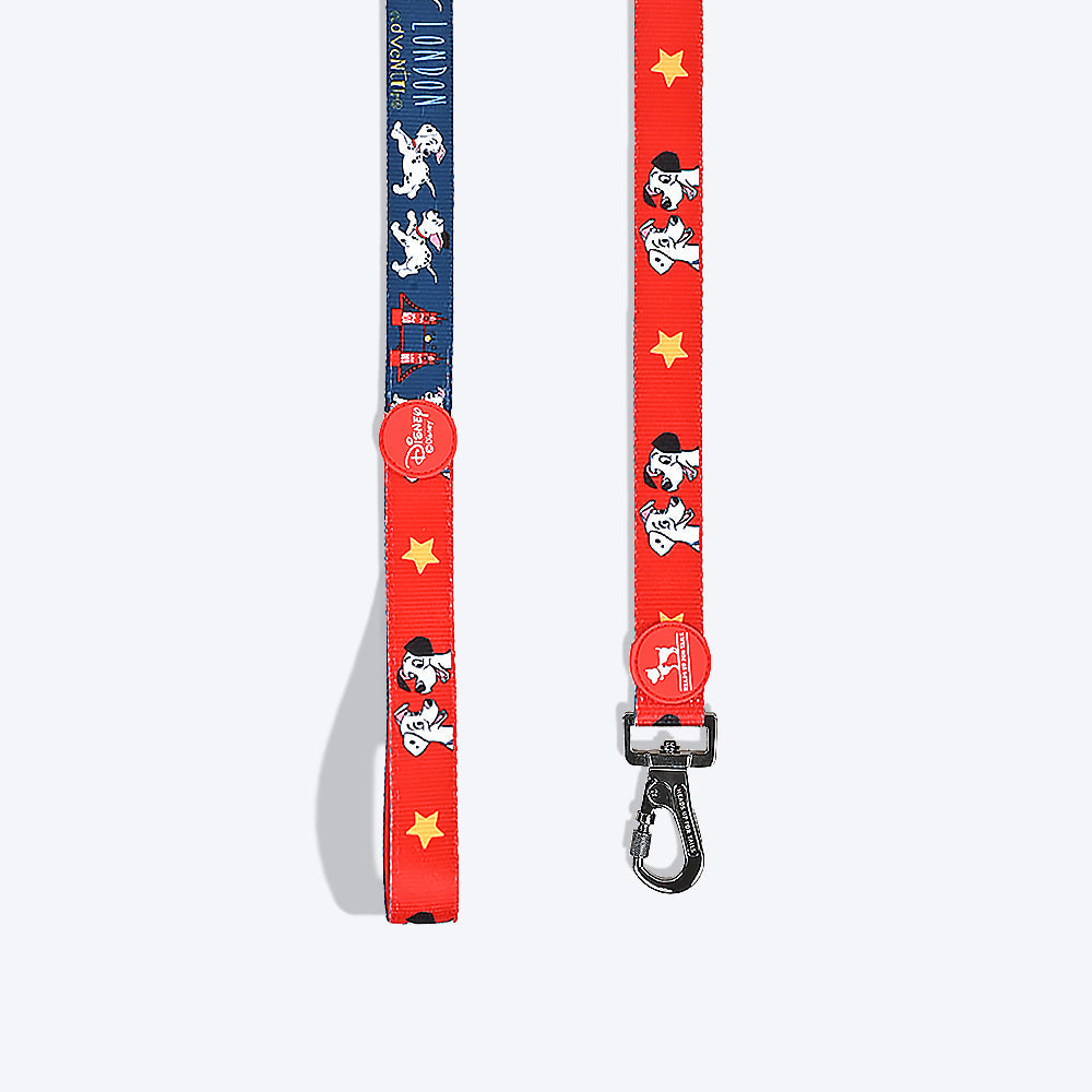 HUFT X©Disney 2.0 Dalmatian Printed Dog Leash - Red and Navy - Heads Up For Tails