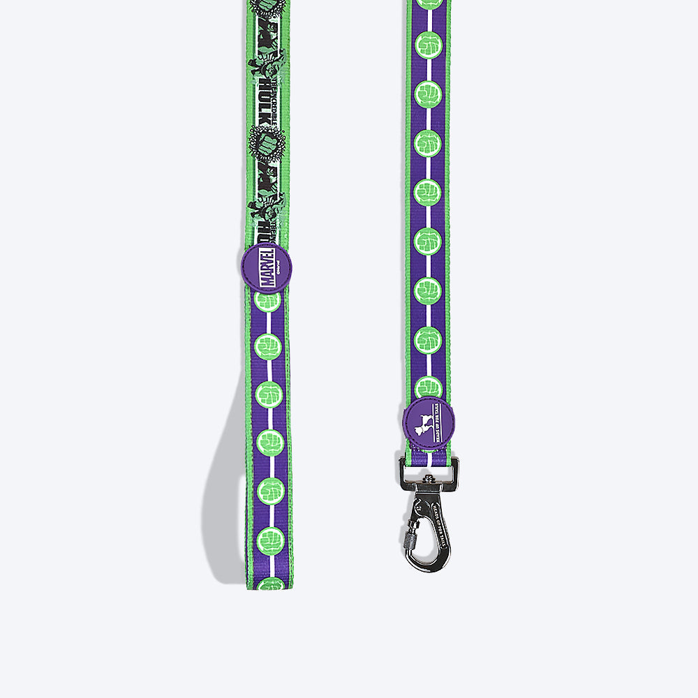 HUFT X©Marvel 2.0 Hulk Printed Dog Leash - Purple and Green - Heads Up For Tails