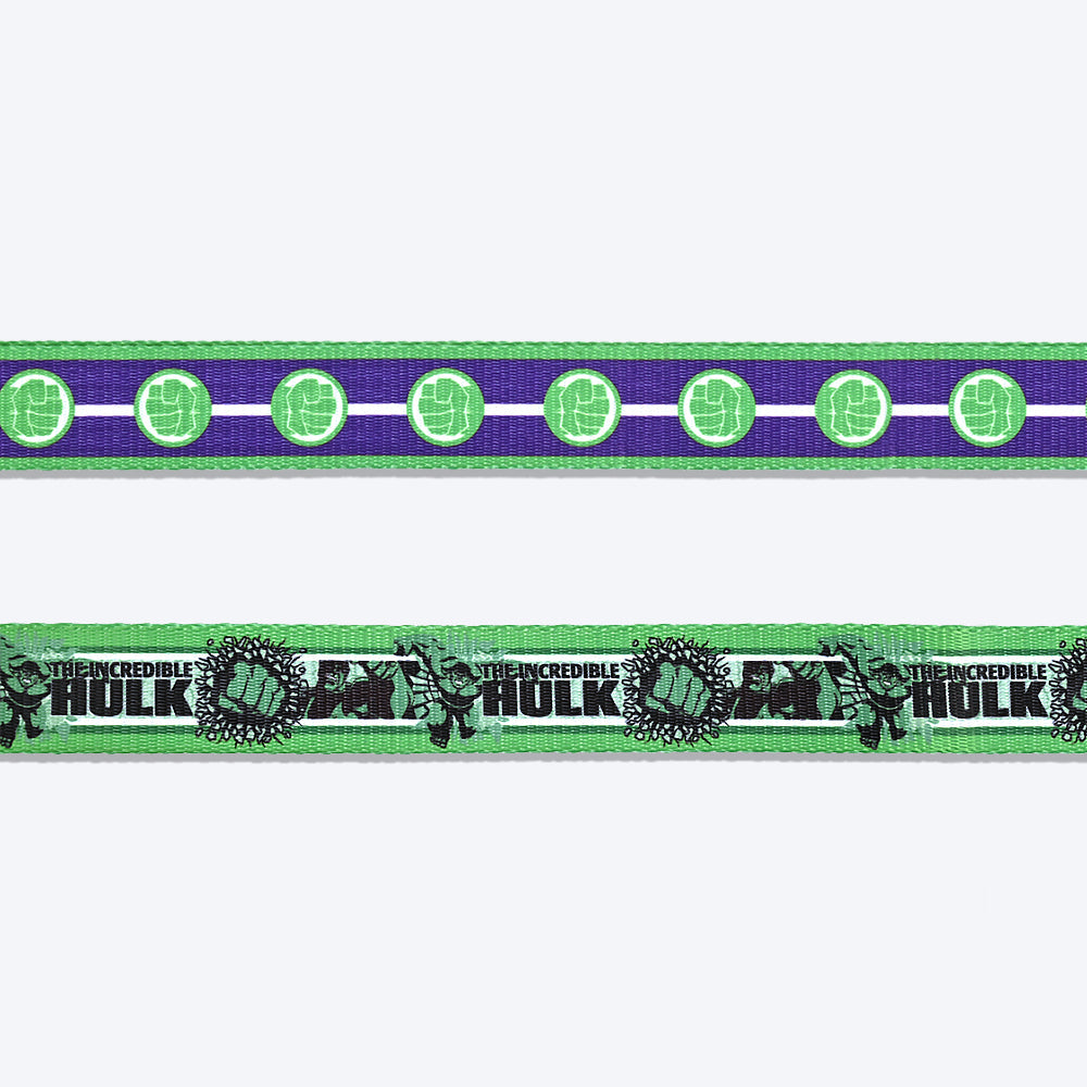 HUFT X©Marvel 2.0 Hulk Printed Dog Leash - Purple and Green - Heads Up For Tails