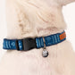 HUFT The Indian Collective Pankti Dog Collar - Indigo - Heads Up For Tails