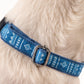 HUFT The Indian Collective Pankti Dog Collar - Indigo - Heads Up For Tails