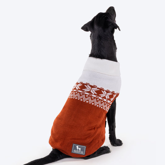 HUFT Dog Sweater - Brown-1