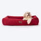 HUFT Majestic Maroon Quilted Dog Bed - Heads Up For Tails