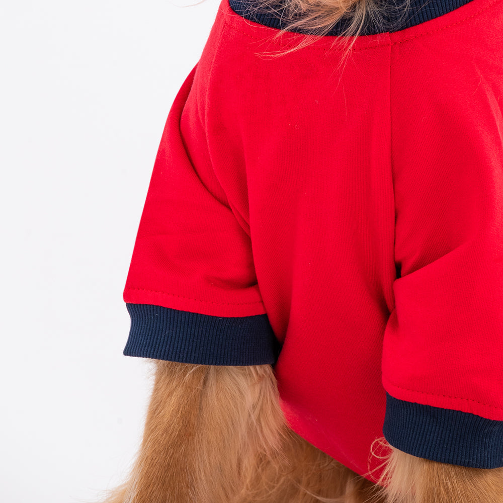 HUFT Fleece Dog Sweatshirt - Red-4
