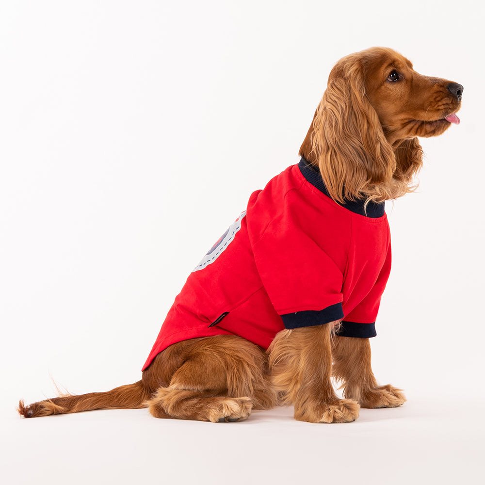 HUFT Fleece Dog Sweatshirt - Red-3