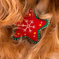 HUFT Christmas Starstruck Dog Collar Insert (Red and Green) - Heads Up For Tails
