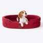 HUFT Majestic Maroon Quilted Oval Dog Bed - Heads Up For Tails