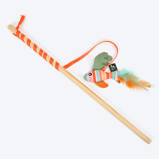 HUFT Birthday Fairy Fish Cat Wand Toy - Heads Up For Tails