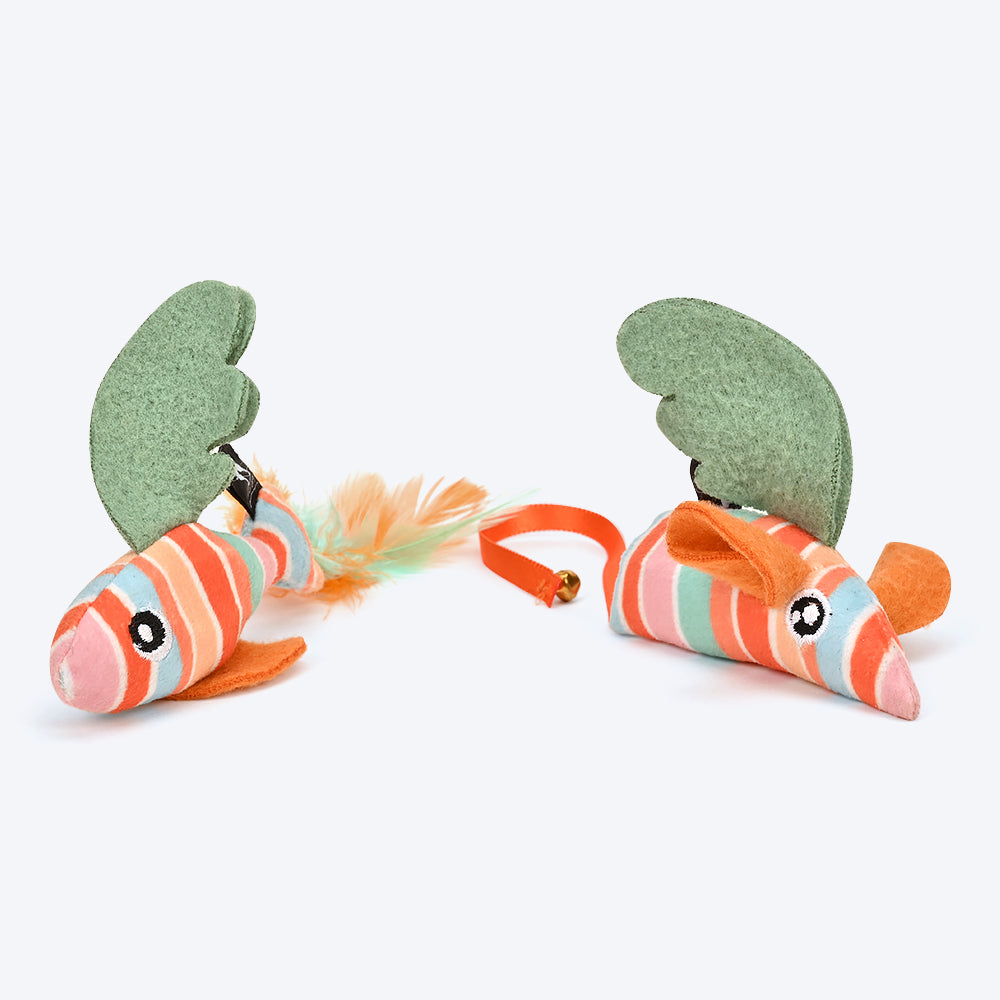 HUFT Birthday Fairy Mouse & Fish Toy For Cat (Set of 2) - Heads Up For Tails