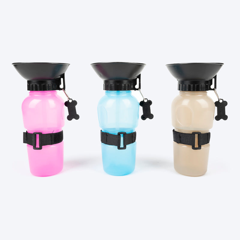 Aqua Dog Wonderwoof Portable Water Bottle For Pets - 500ml (Assorted) - Heads Up For Tails