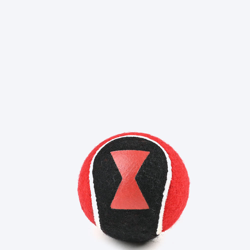 HUFT Marvel Black Widow Dog Toy Set - Tennis Ball & Rope Toy - Heads Up For Tails