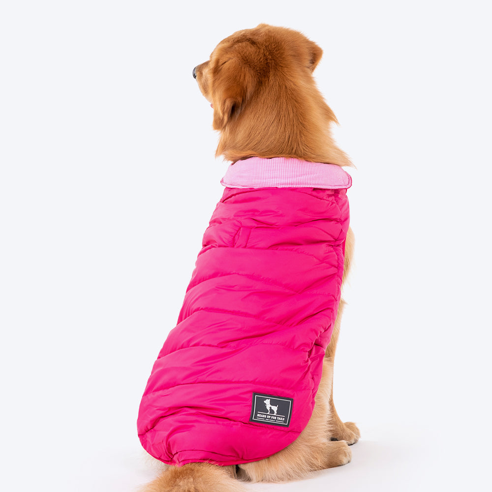 HUFT Reversible Dog Jacket - Pink - Heads Up For Tails