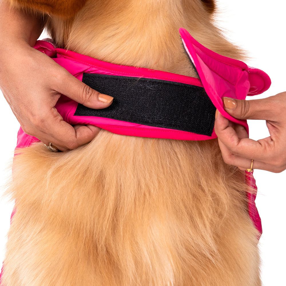 HUFT Reversible Dog Jacket - Pink - Heads Up For Tails