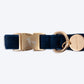 HUFT Sapphire Royale Velvet Collar With Bow Tie For Dogs - Navy - Heads Up For Tails