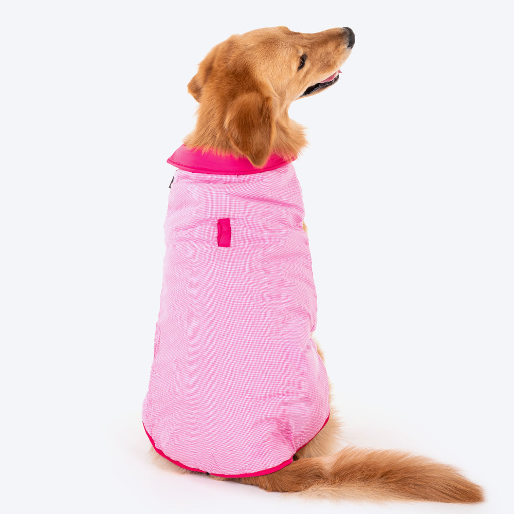 HUFT Reversible Dog Jacket - Pink - Heads Up For Tails