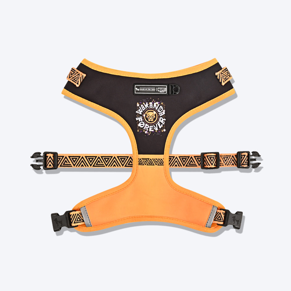 HUFT X©Marvel (Yellow Dog Panther Black) 2.0 Harness – Printed Heads Up Tails Black For and