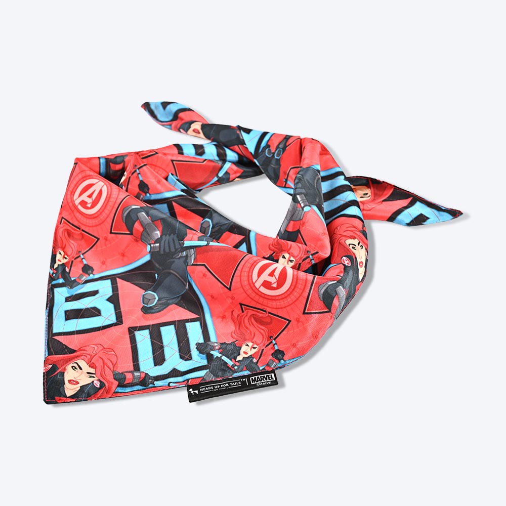 HUFT Marvel Black Widow Knot Dog Bandana-1