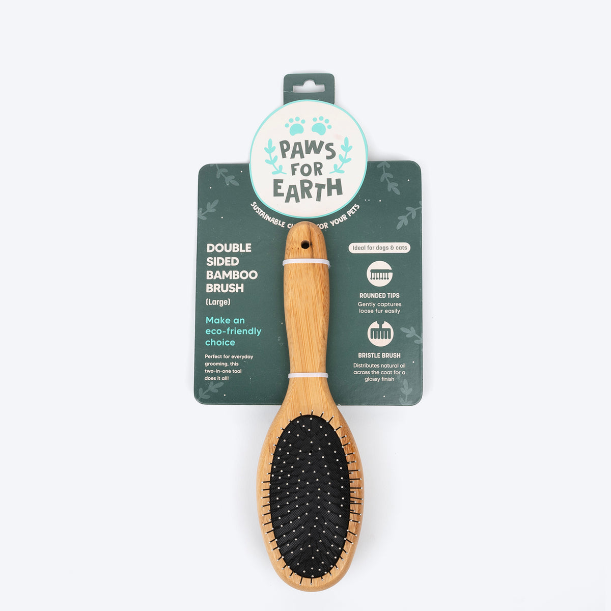 Paws For Earth Bamboo Double Sided Brush For Dogs