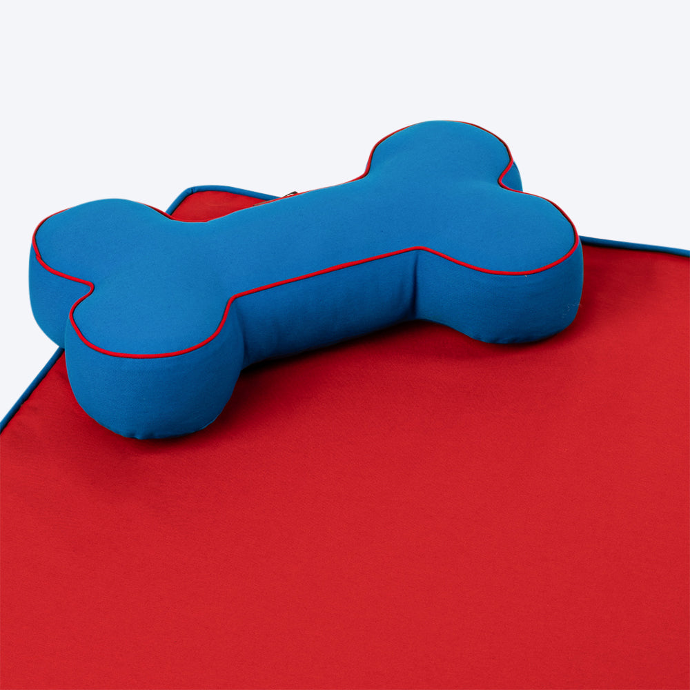 HUFT Orthopedic Dog Bed (Free Bone Cushion) - Red - Heads Up For Tails