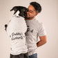 HUFT Twinning - Dog Dad T-Shirt For Humans - Grey with Black Print - Heads Up For Tails