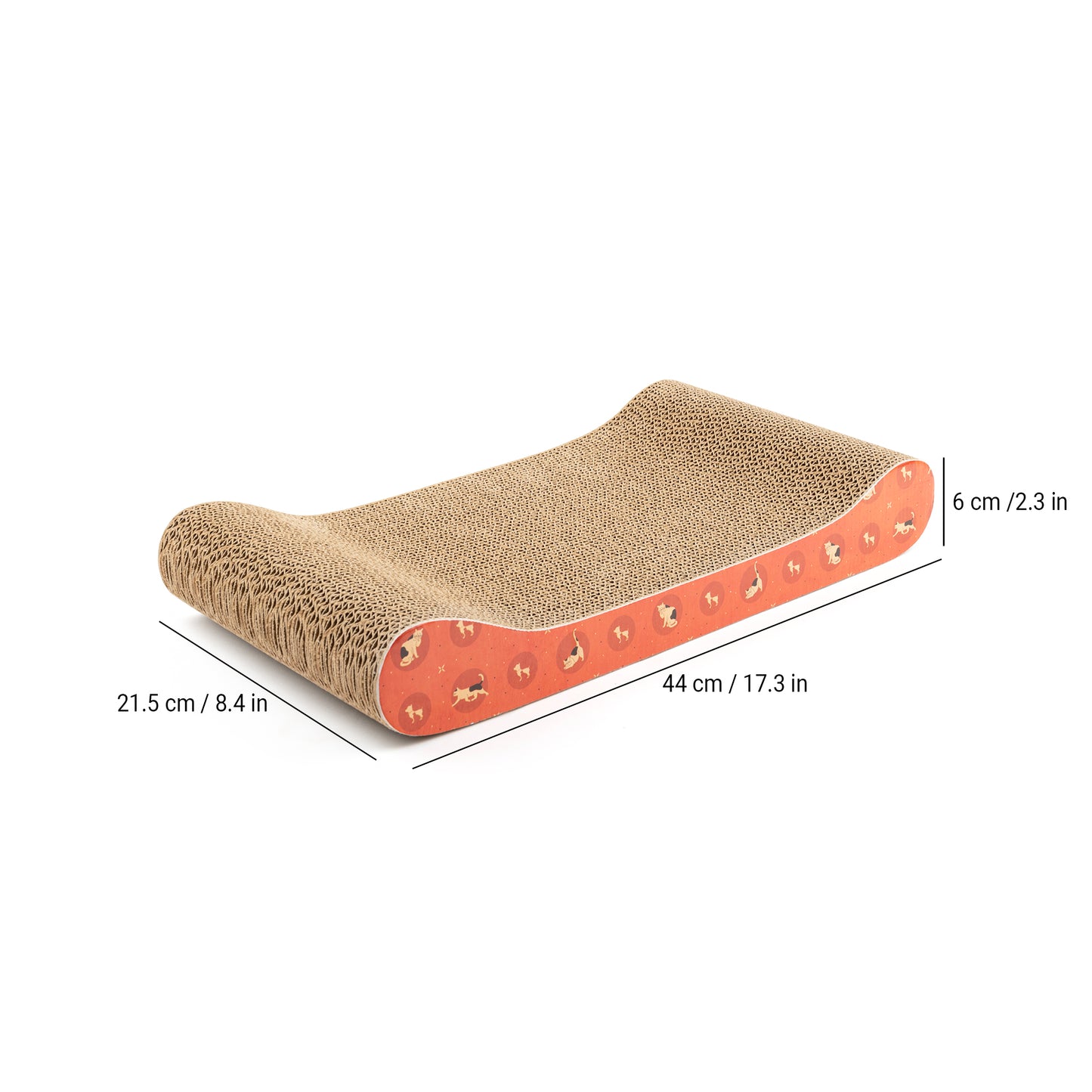 HUFT Feline Frenzy Cat Scratcher - Orange - Heads Up For Tails