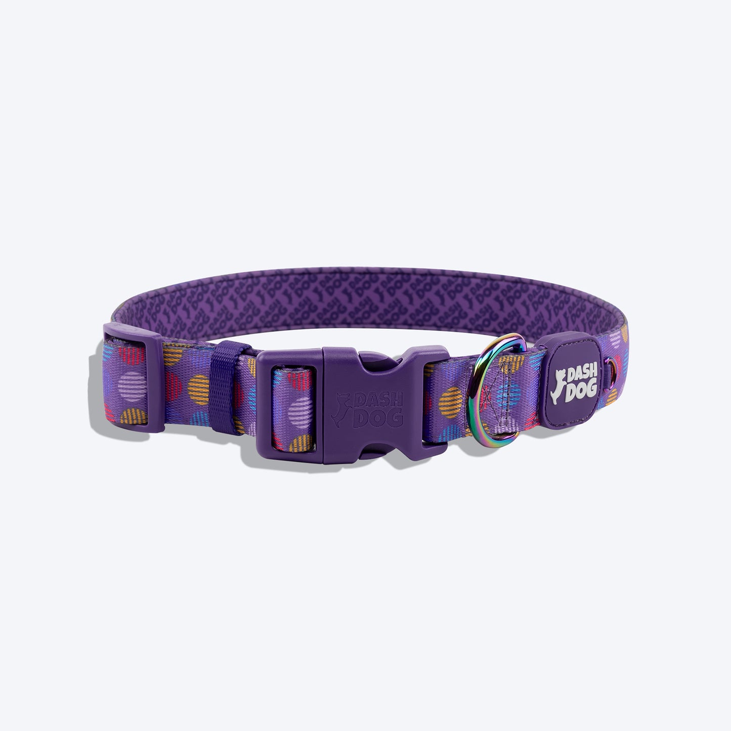 Dash Dog Circle Padded Collar - Violet - Heads Up For Tails