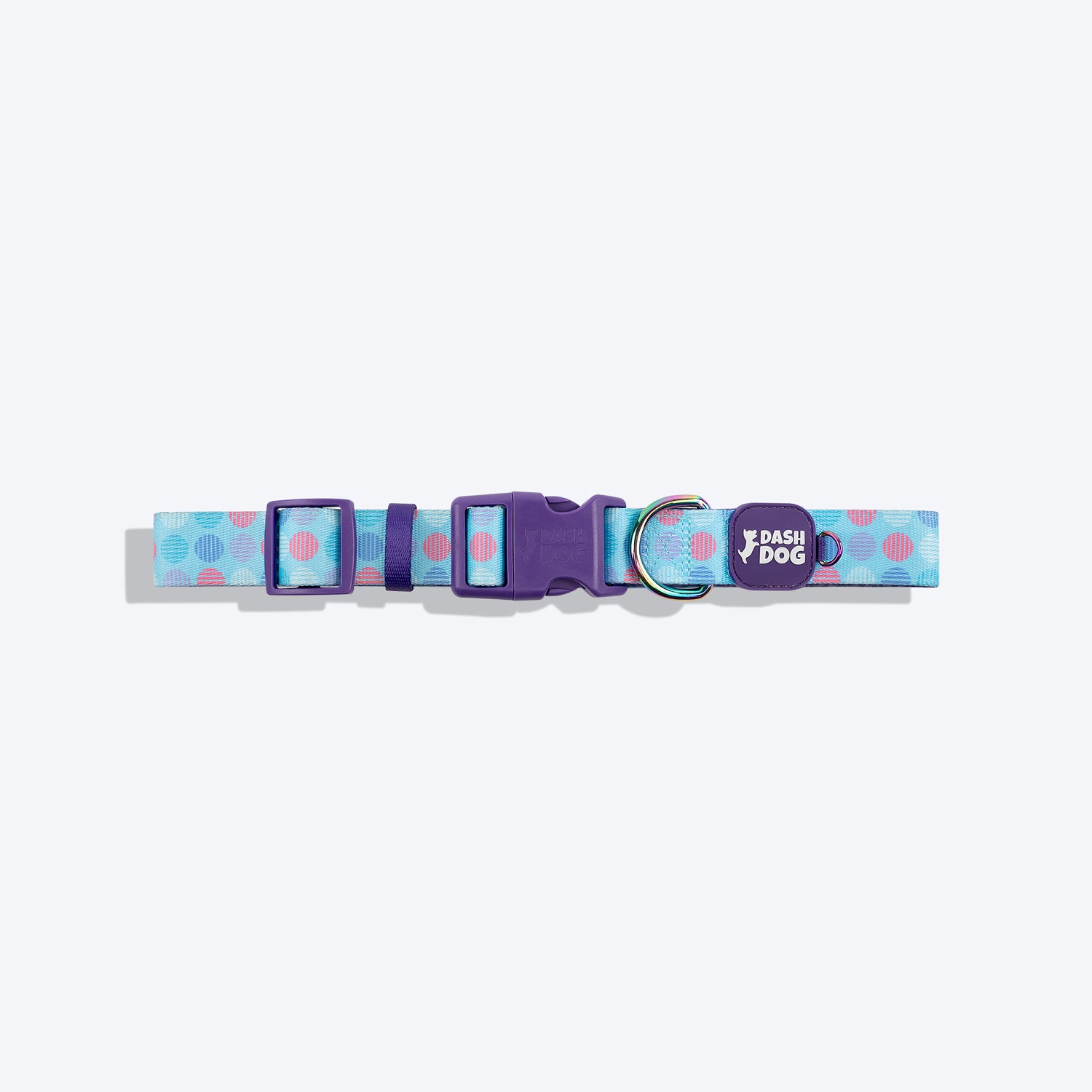 Dash Dog Circle Padded Collar - Aqua Blue - Heads Up For Tails