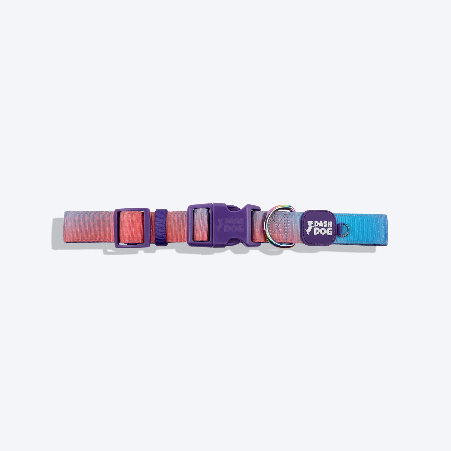 Dash Dog Flow Padded Collar - Violet & Red - Heads Up For Tails