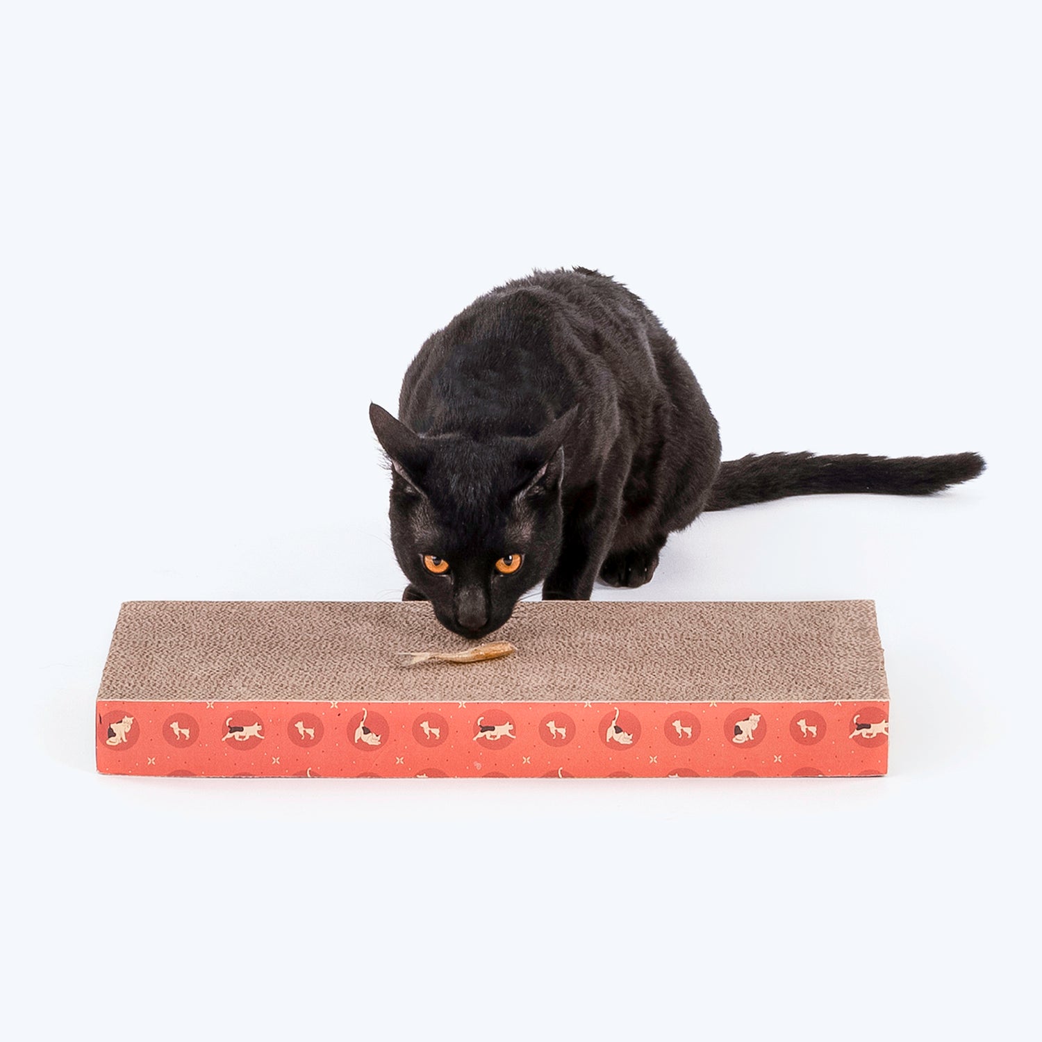 HUFT Purrfect Playground Cat Scratcher - Orange - Heads Up For Tails