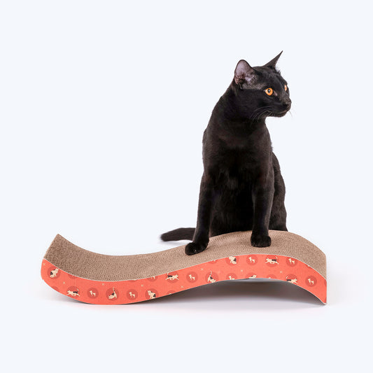 HUFT ScratchVille Cat Scratcher - Orange - Heads Up For Tails