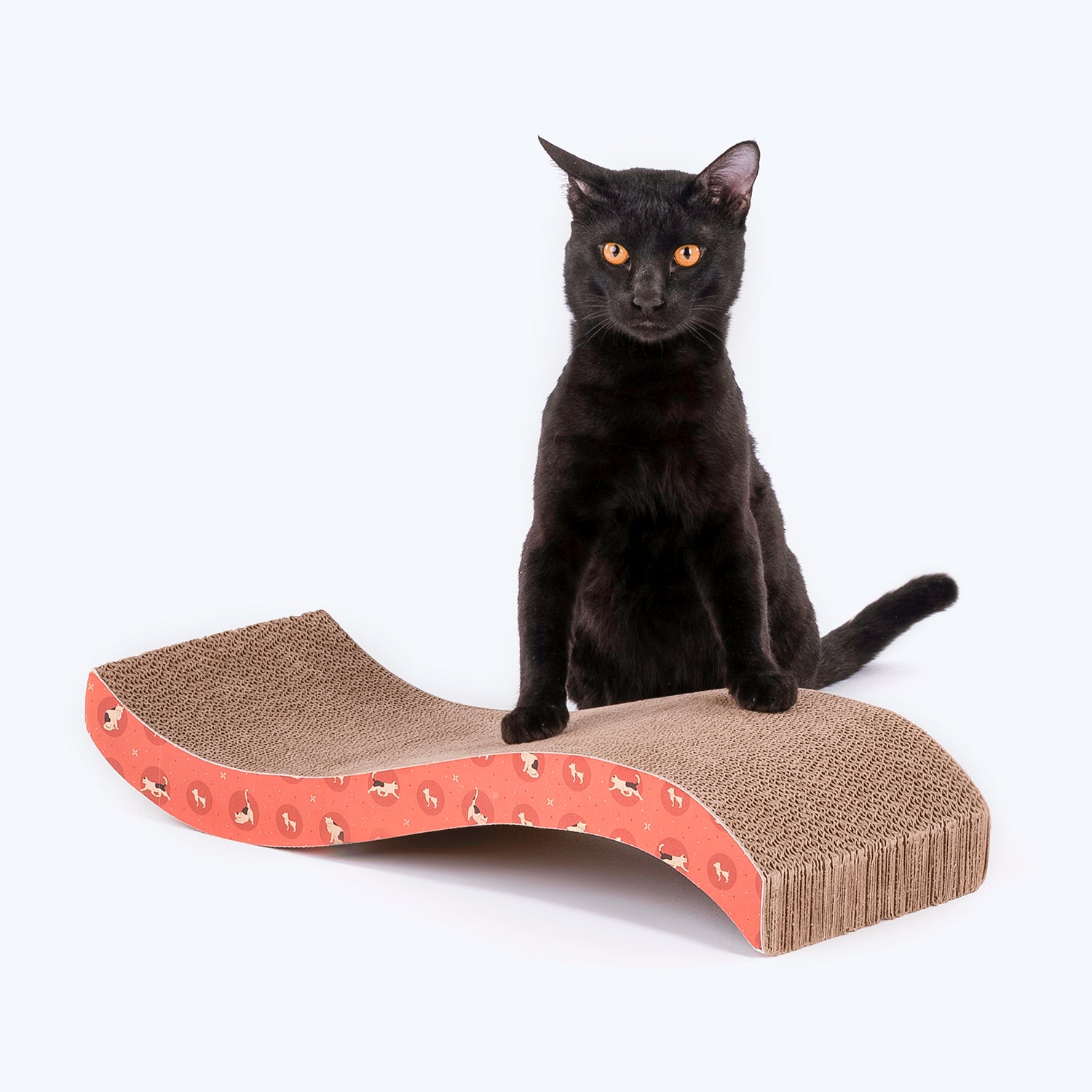 HUFT ScratchVille Cat Scratcher - Orange - Heads Up For Tails