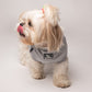 HUFT Twinning - Mommy's Favourite T-Shirt For Dogs - Grey with Black & Red Print - Heads Up For Tails