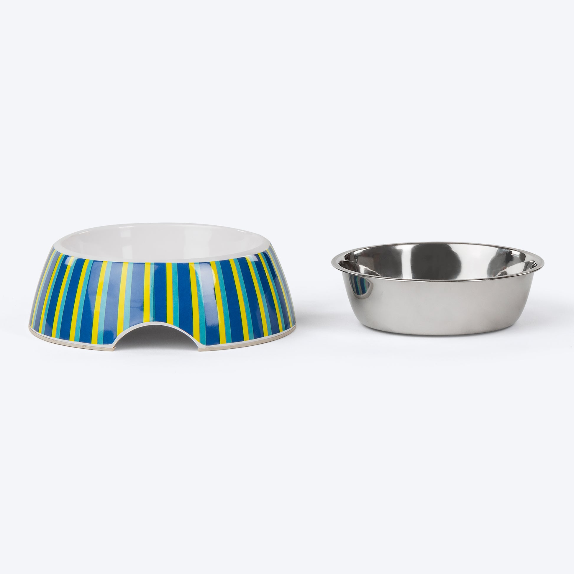 HUFT Blazing Blue Melamine Bowl For Dogs and Cats - Heads Up For Tails