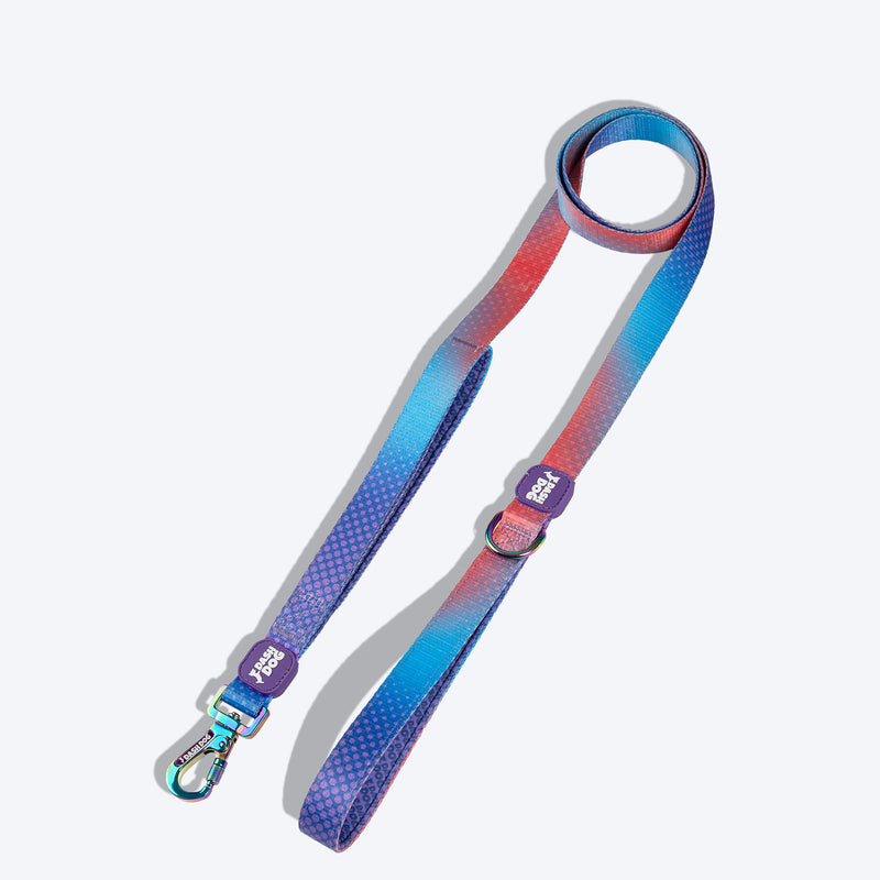 Dash Dog Flow Printed Leash - Violet & Red - Heads Up For Tails