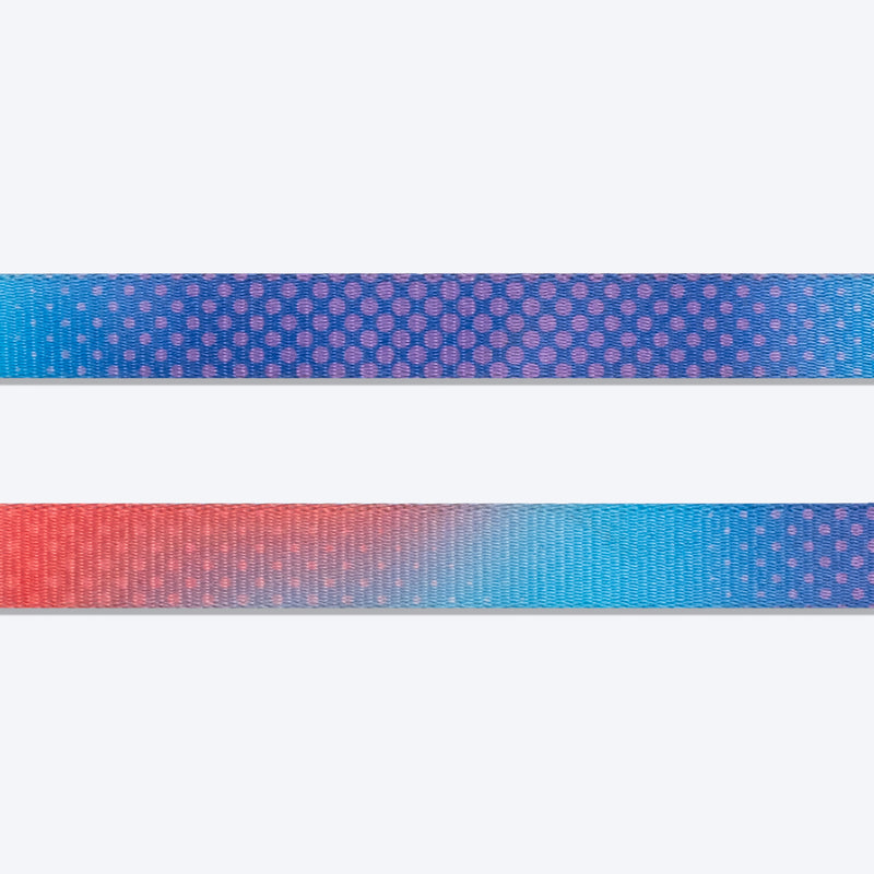 Dash Dog Flow Printed Leash - Violet & Red - Heads Up For Tails