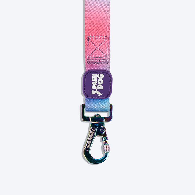 Dash Dog Flow Printed Leash - Pink & Aqua Blue - Heads Up For Tails