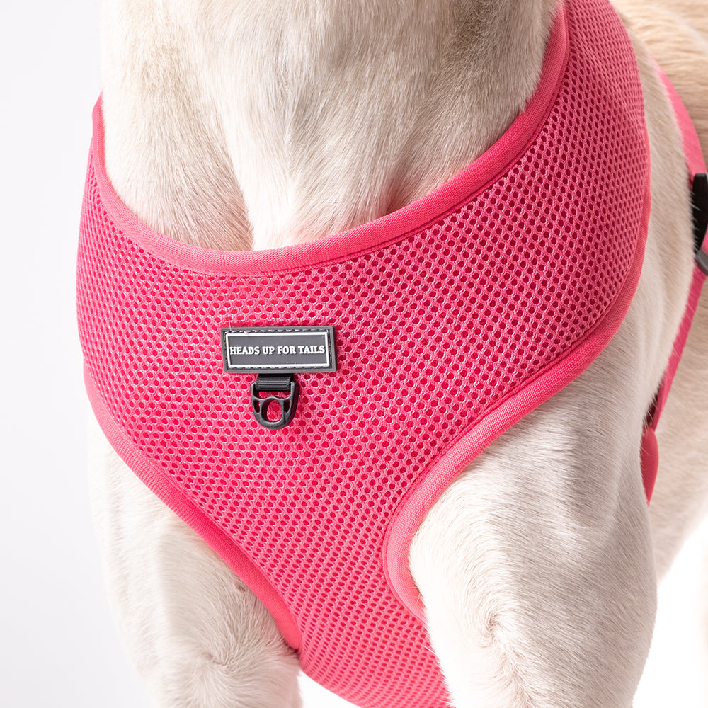 HUFT Classic Mesh Dog Harness - Pink - Heads Up For Tails