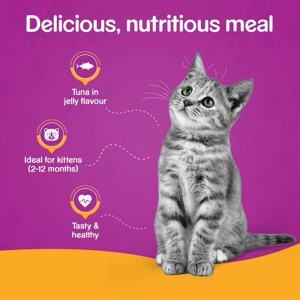 Whiskas Tuna in Jelly Wet Kitten Food - 85 g - Heads Up For Tails