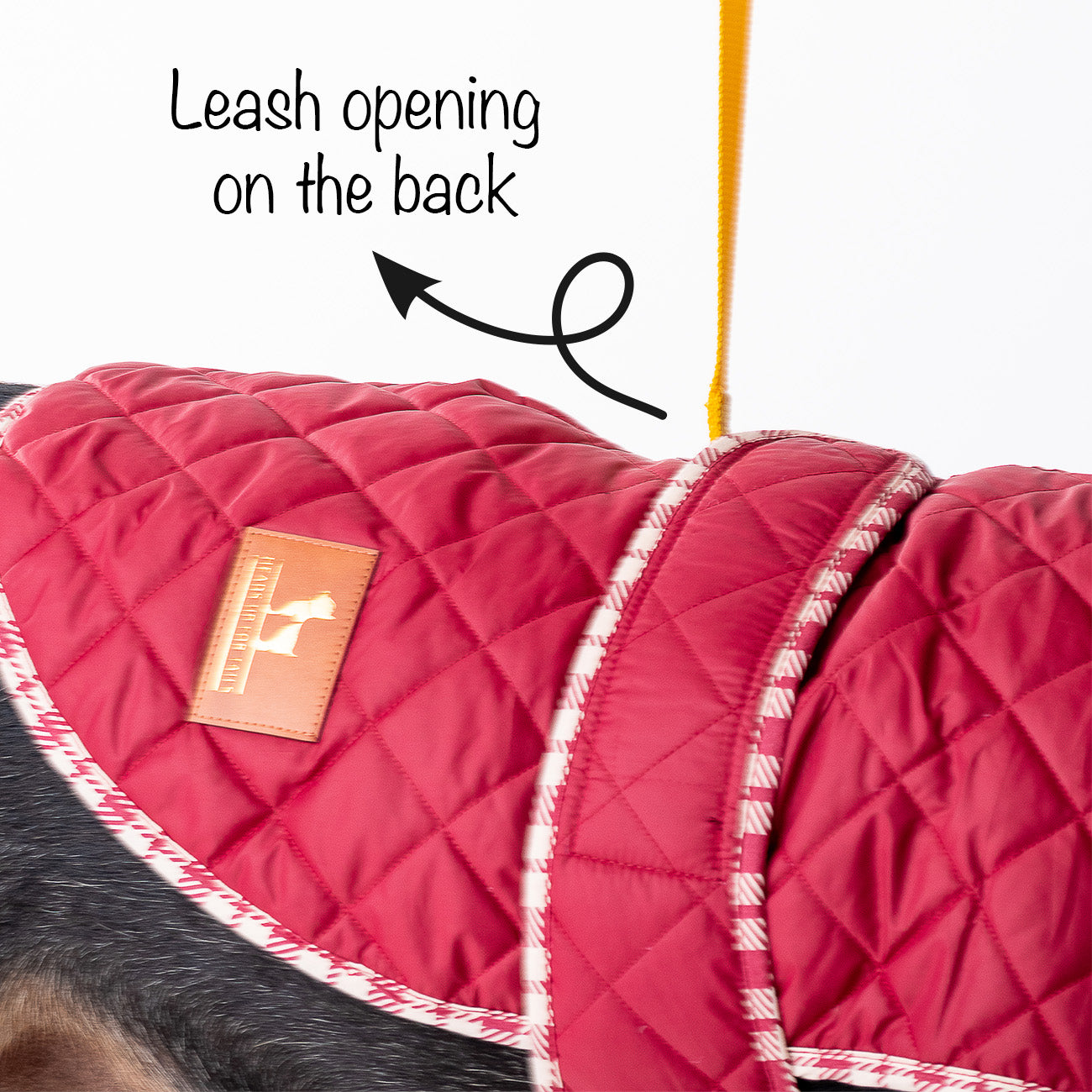 HUFT Grrberry Quilted Dog Jacket- Burnt Red - Heads Up For Tails