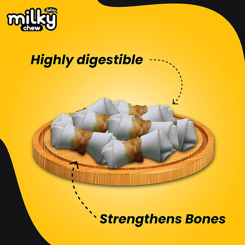 Dogaholic Milky Chew Cheese & Chicken Bone - 10 Pcs - 150 g_03