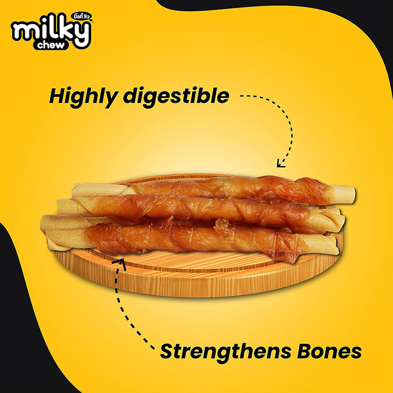 Dogaholic Milky Chew Cheese & Chicken Sticks - 10 Pcs - 130 g_02