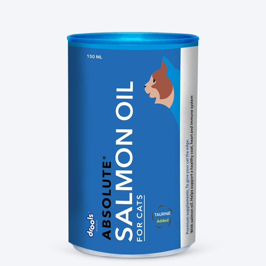 Drools Absolute Salmon Oil Syrup For Cats - 150ml - Heads Up For Tails
