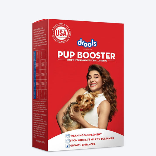 Drools Pup Booster - Puppy Weaning Diet For All Breeds - Heads Up For Tails