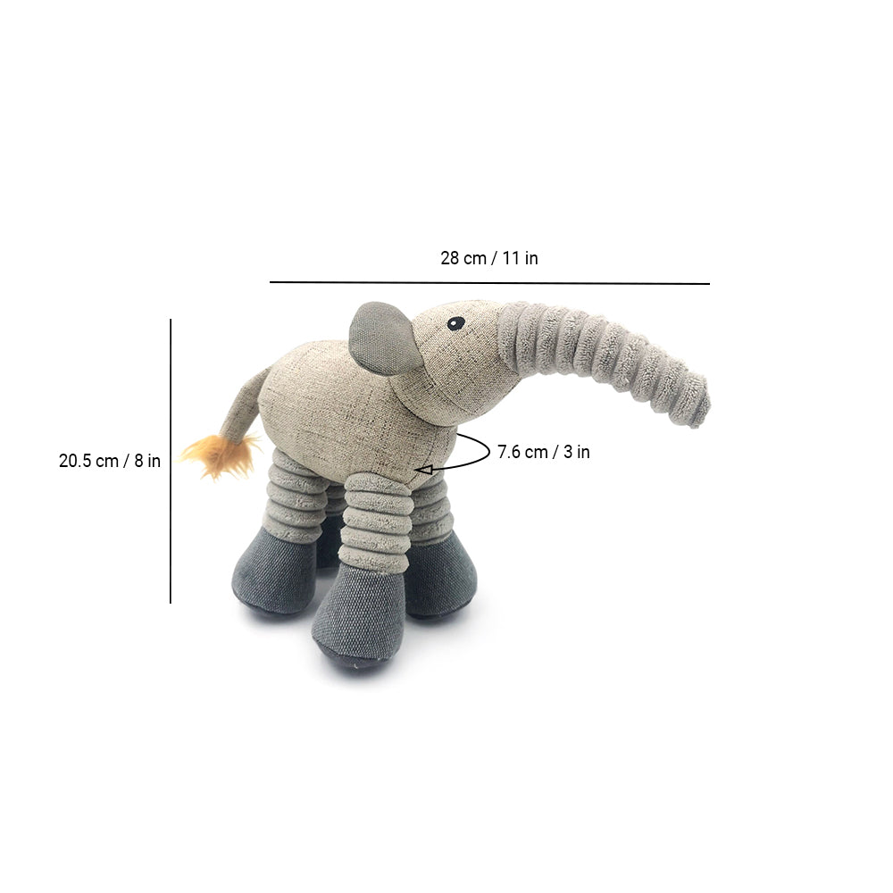 Nutrapet The Docile Elephant Dog Toy - Heads Up For Tails