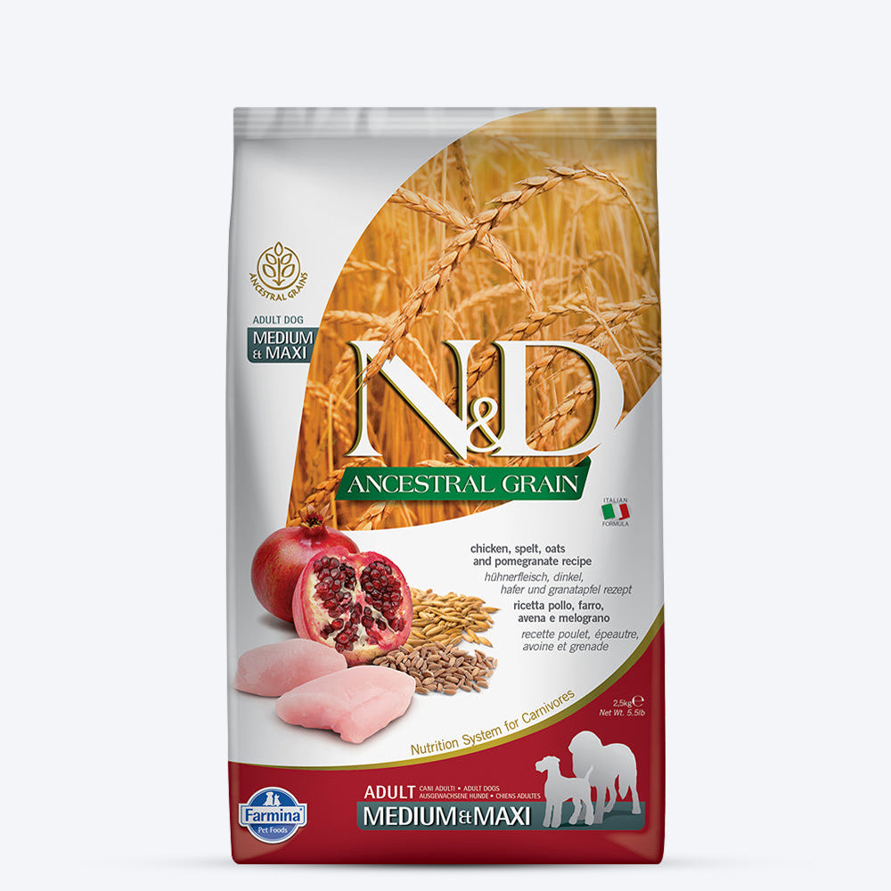 Farmina N&D Low Grain Medium & Maxi Breed Adult Dry Dog Food - Chicken & Pomegranate-02