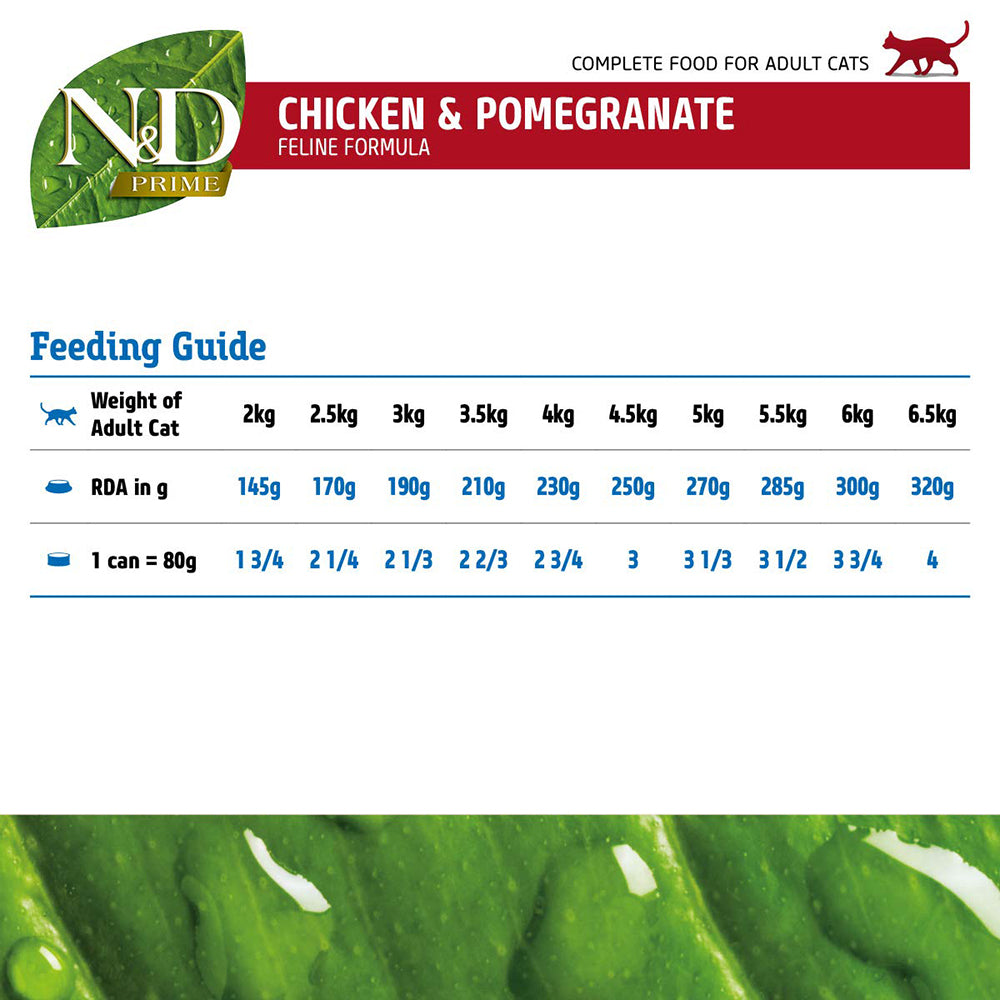 Farmina N&D Prime Chicken & Pomegranate Wet Kitten Food - 80 g - Heads Up For Tails