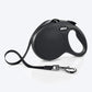 Flexi New Classic Retractable Dog Leash Tape 5m (Black ) - Heads Up For Tails