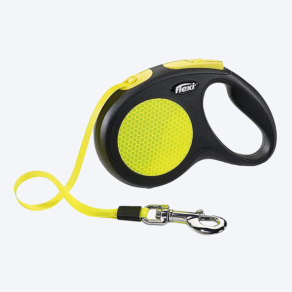 Flexi New Neon Reflect Tape 5m - Retractable Dog Leash-1