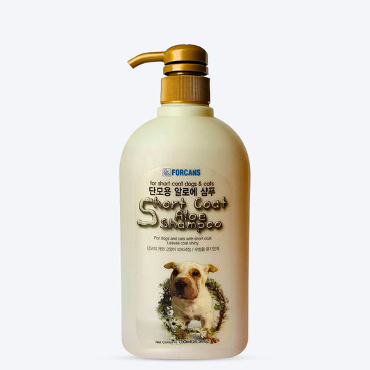 Forcans Short Coat Aloe Dog Shampoo - Heads Up For Tails